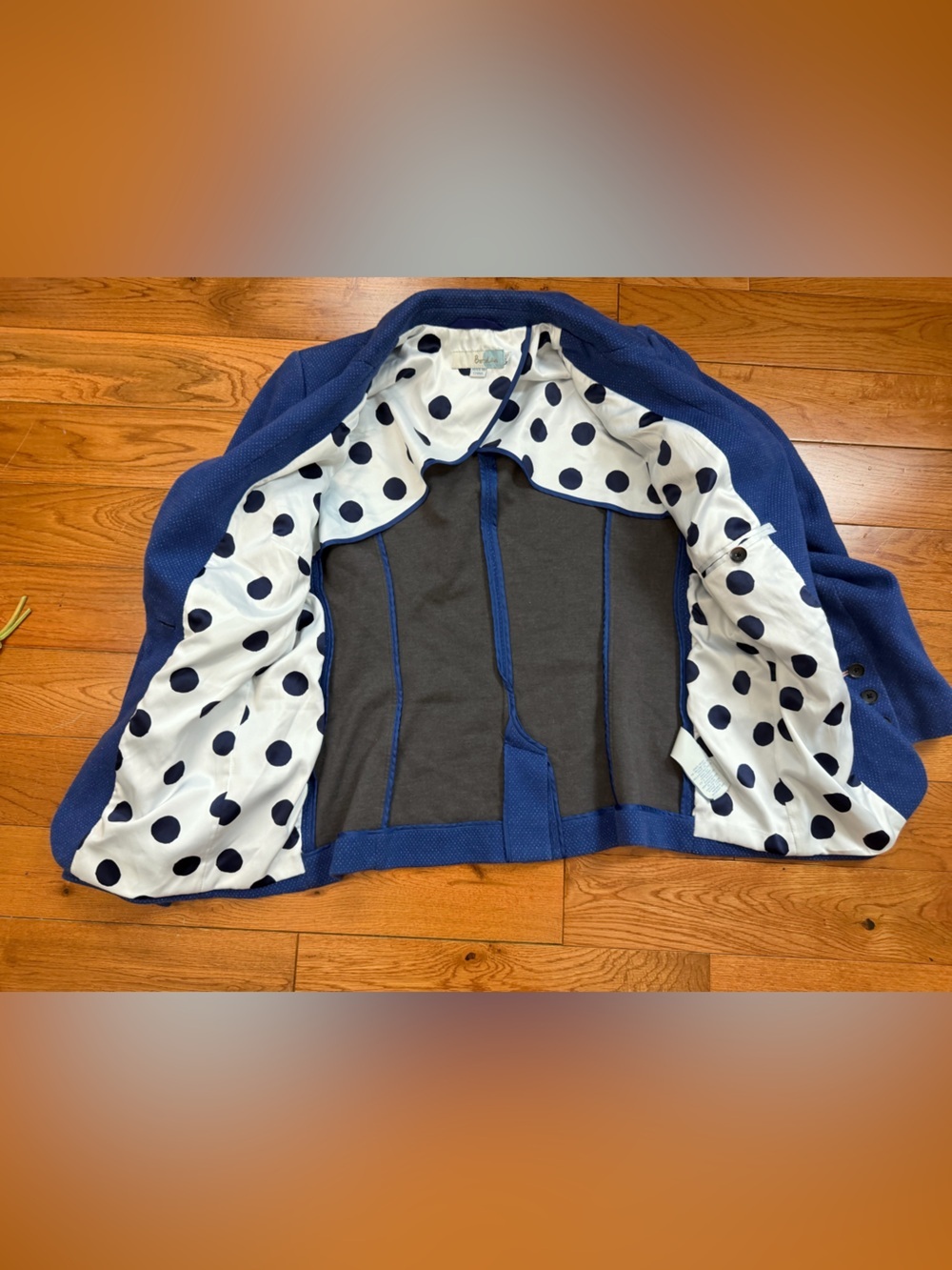Boden Emilia Ponte Blue One Button Blazer - Picture 4 of 11